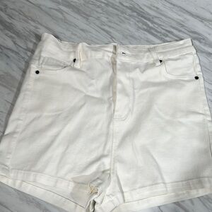 Women's White Denim Shorts